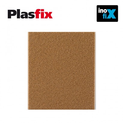 Pack 1 feltre marró sintètic adhesius diàmetre 100x85mm plasfix inofix