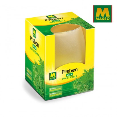 Espelma amb citronela 135 gr. preben massó