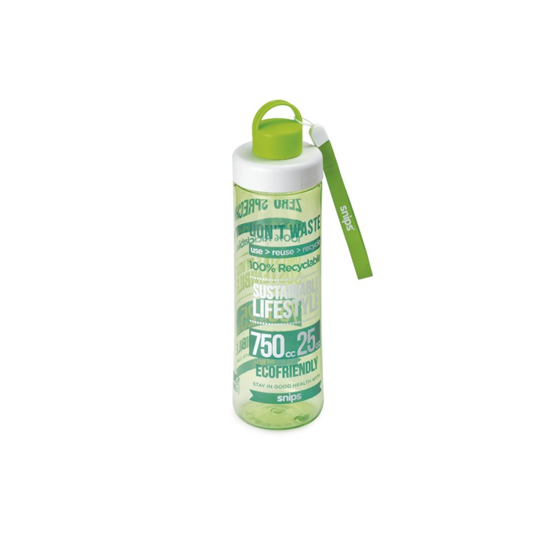 Ampolla tritan eco verd  0,75l snips 