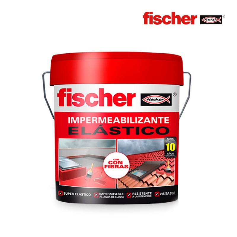 Impermeabilizant 4l gris fischer amb fibres.