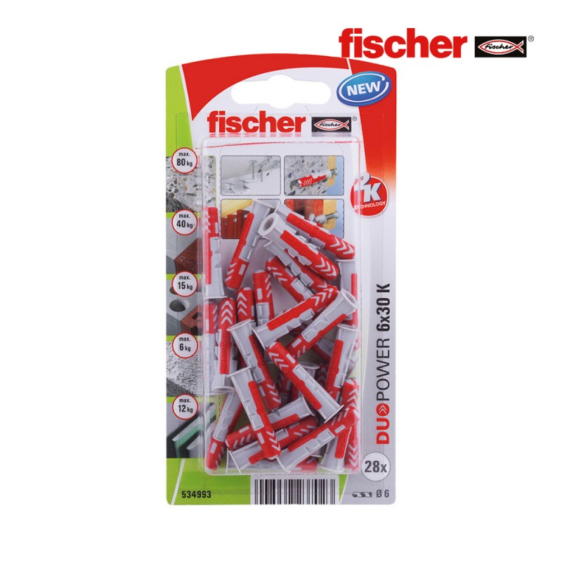 Blister 28 tacs duopower 6x30 fischer