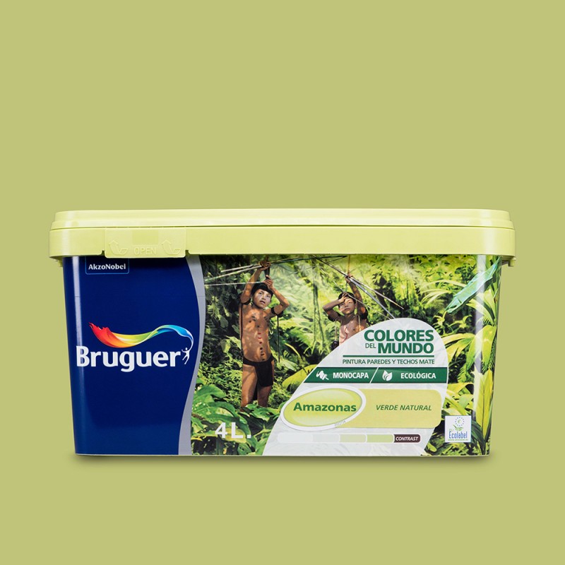 Pintures del món amazones verd natural 4l bruguer