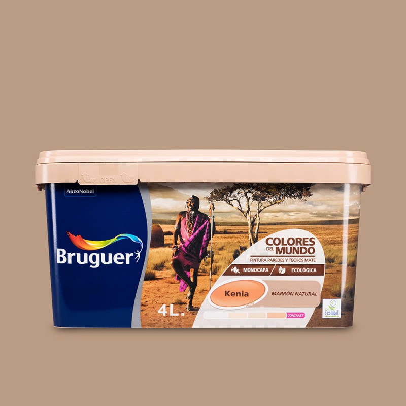 Piintures del món kenya marró natural 4l bruguer