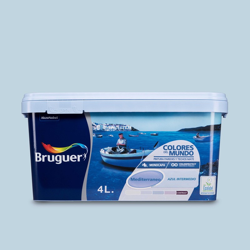 Piintures del món mediterrani blau intermedi 4l bruguer