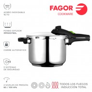 Olla super ràpida rapid  4l inox 18/10 fagor.