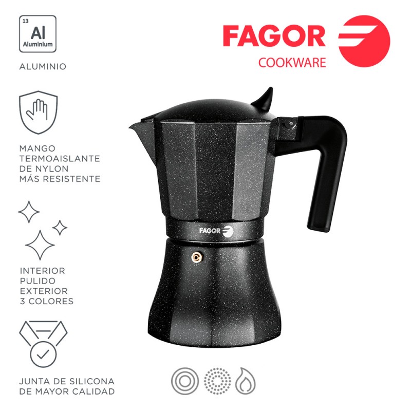 Cafetera tiramisu 3t alumini 3004 fagor 