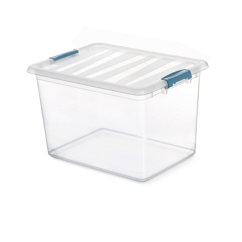 Caja katla transparente 20l con  asas ergonomicas 39x29x25,5cm