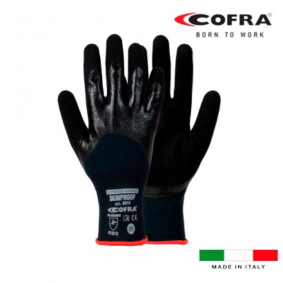 Guante nitrilo skinproof talla 8 m cofra