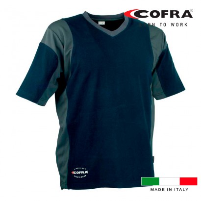 Camiseta java azul marino / gris oscuro cofra talla s