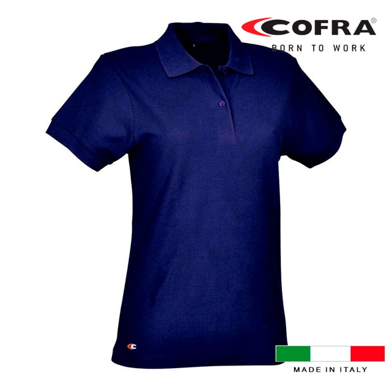 Polo woman giza azul marino cofra talla s