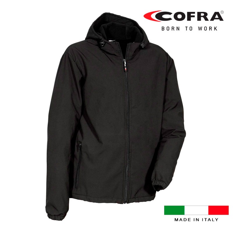 Caçadora softshell  vannas negre cofra talla s