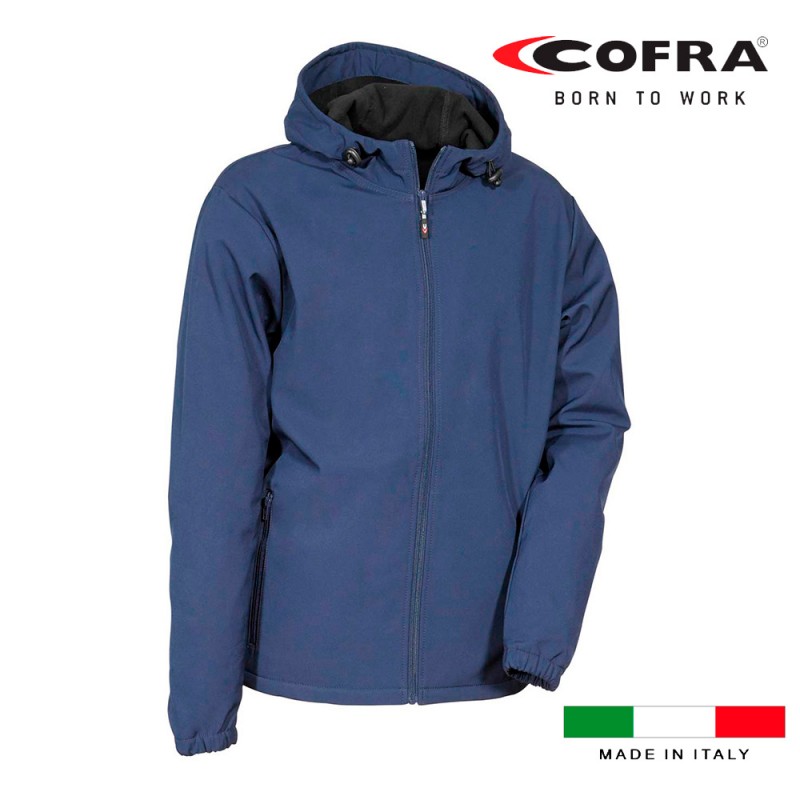 Caçadora softshell  vannas blau marí cofra talla s