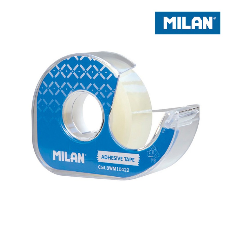 Blister cinta adhesiva 19mm x 33mts milan