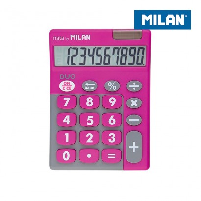 Blíster calculadora duo rosa 10 dígits