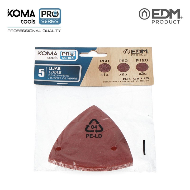 Pack 5 lijas per 08765 koma tools