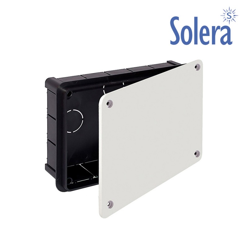 Caja cuadrada 200x130x60mm con tornillos retractilado solera