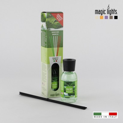 Difusor aroma mikado almesc blanc 125ml .  magic lights 