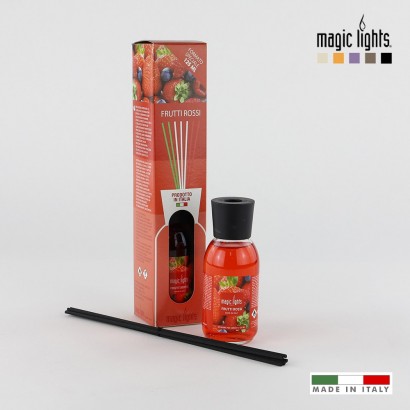 Difusor aroma mikado fruits vermells 125ml . magic lights 