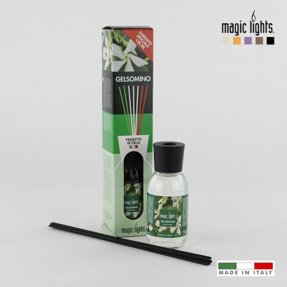 Difusor aroma mikado flores blancas 125ml. magic lights