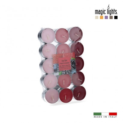 Espelmes perfumades fruits vermells 30 uni. magic lights