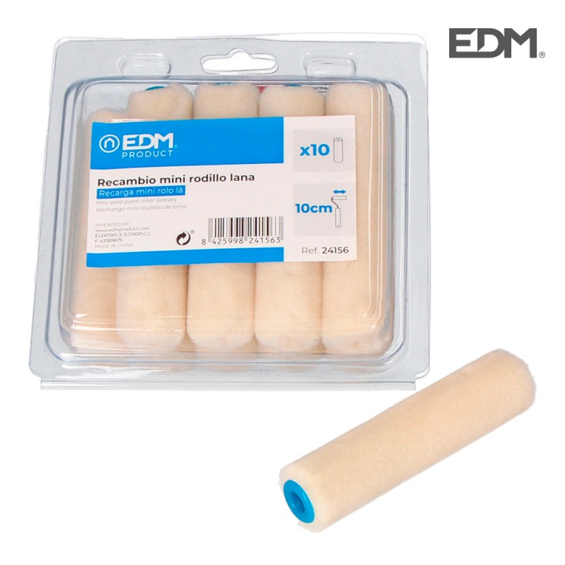 Recanvi mini rodet llana 110mm 10pcs edm