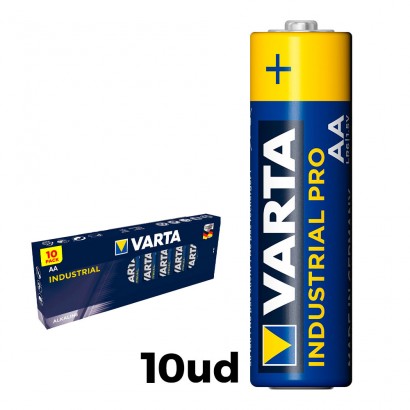 Pack 10 piles aa lr6 varta industrial pro 