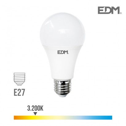 Bombilla standard led e27 24w 2700 lm 3200k luz calida edm