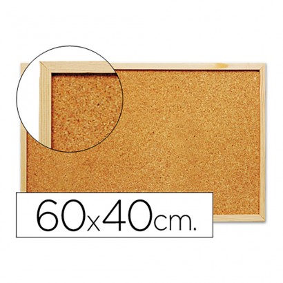 Pissarra suro q-connect 60x40cm marc de fusta.