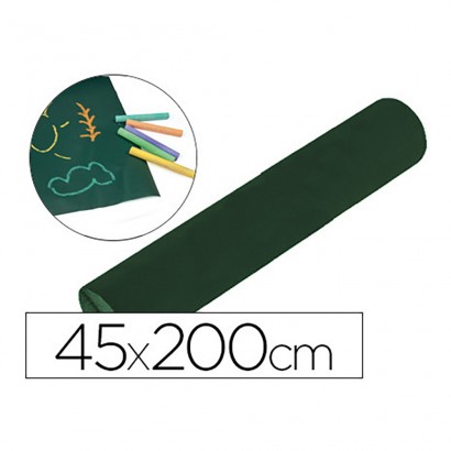 Pissarra liderpapel rotllo adhesiu 45x200 cm per guix color verd.