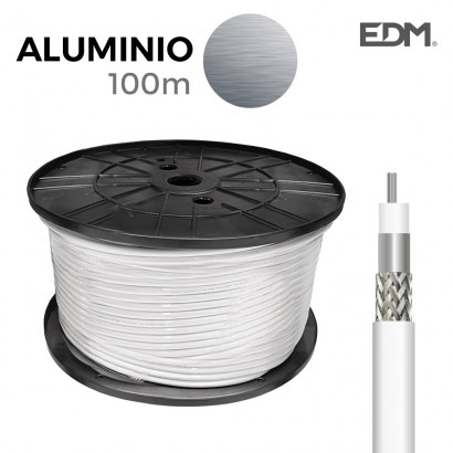 Cable coaxial apantallat alumini edm   euro/mts