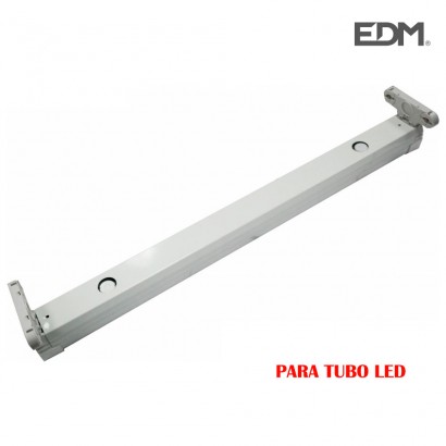 Regleta para 2 tubos led de 9w ( eq 2x18w) 61cm - edm