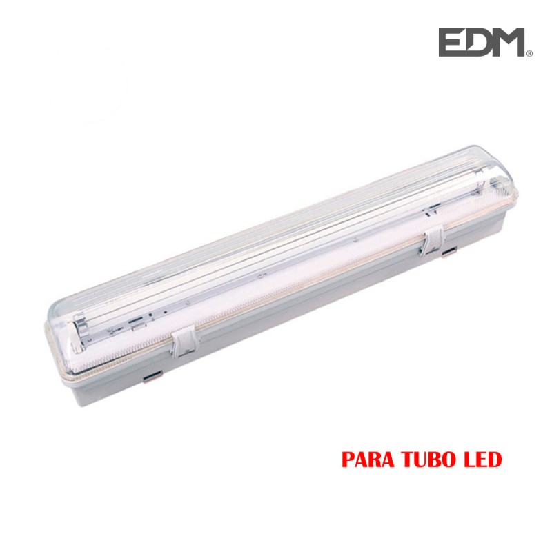 Regleta estanca per a 1 tub led de 9w (eq 1x18w) 65cm ip44 - edm