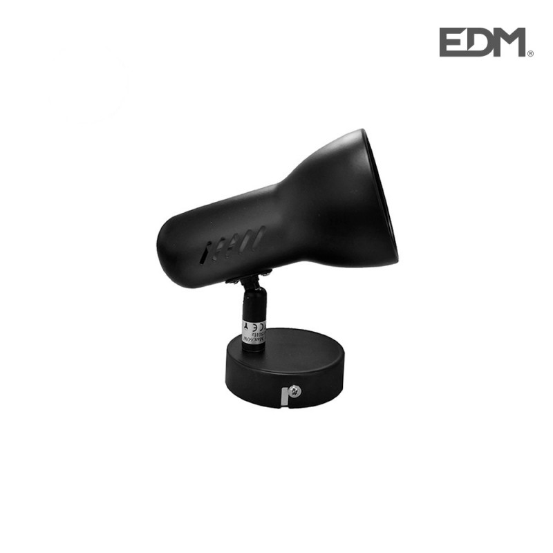 Foco 1 elemento negro modelo galaxy edm