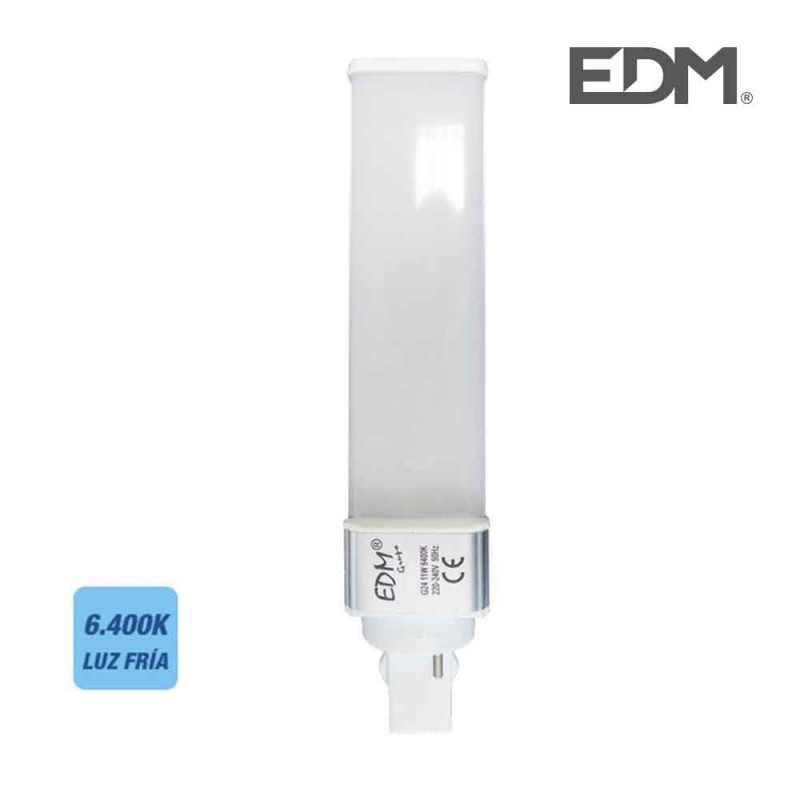 Bombilla led g24 11w 1100 lm 6400k luz fria edm