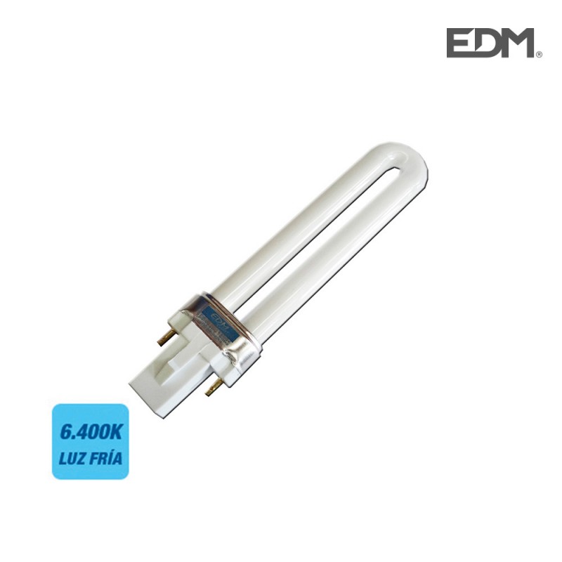 Bombeta baix consum pl-9w 6.400k llum freda 450 lumens edm 