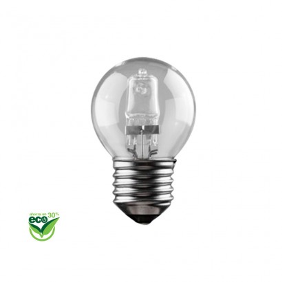 Bombeta halògena esfèrica "energy saver" e27 42w (equ.60w) clara 