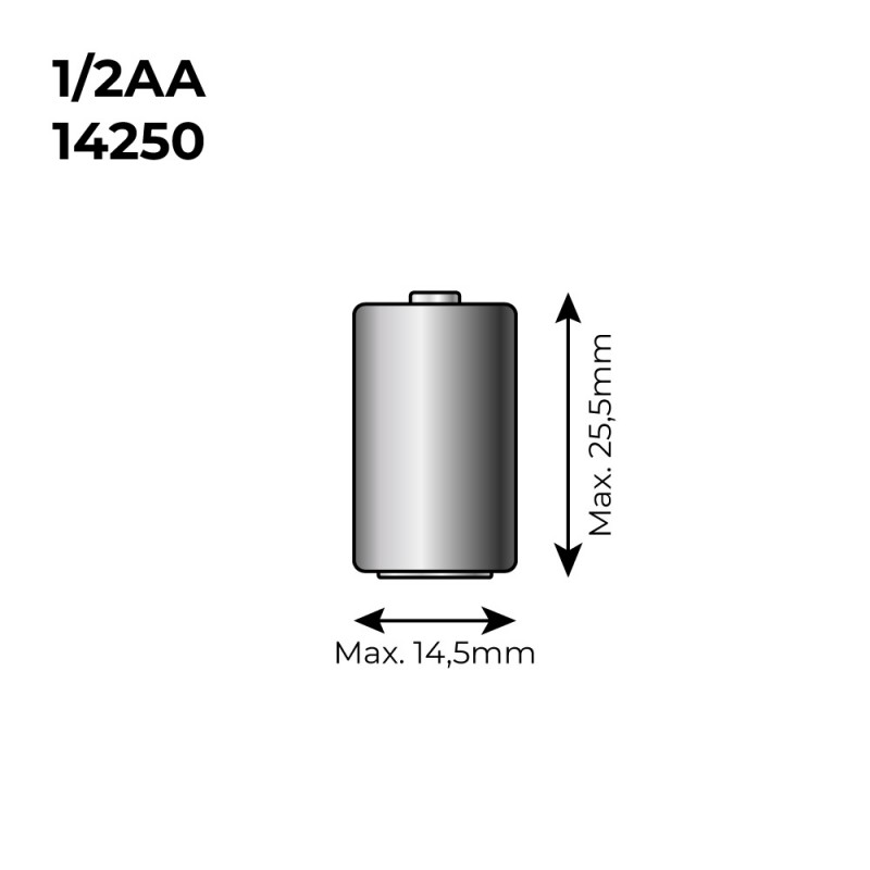 Pila liti lpt2 150 1/2 3,6v (14250h) 1200 mah