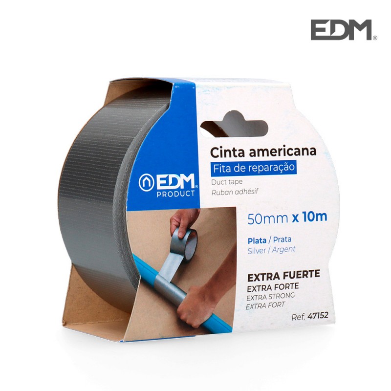 Cinta multiús americana 10m x 50mm gris edm
