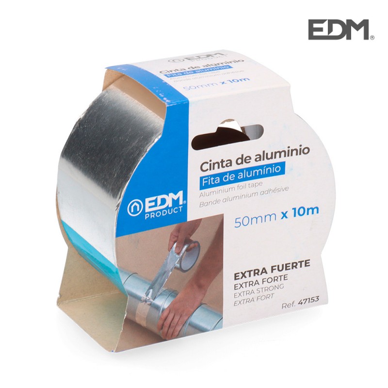 Cinta multiuso de aluminio 10m x 50mm edm