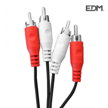 "ult.unitats"  cables 2 rca mascle-2 rca mascle 2.5m edm 