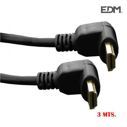 Connexió hdmi supra acodada 3m edm 