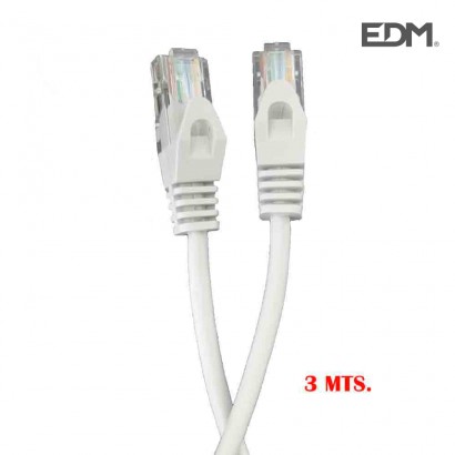 Cable de xarxa utp 5e "outex" 3m edm 
