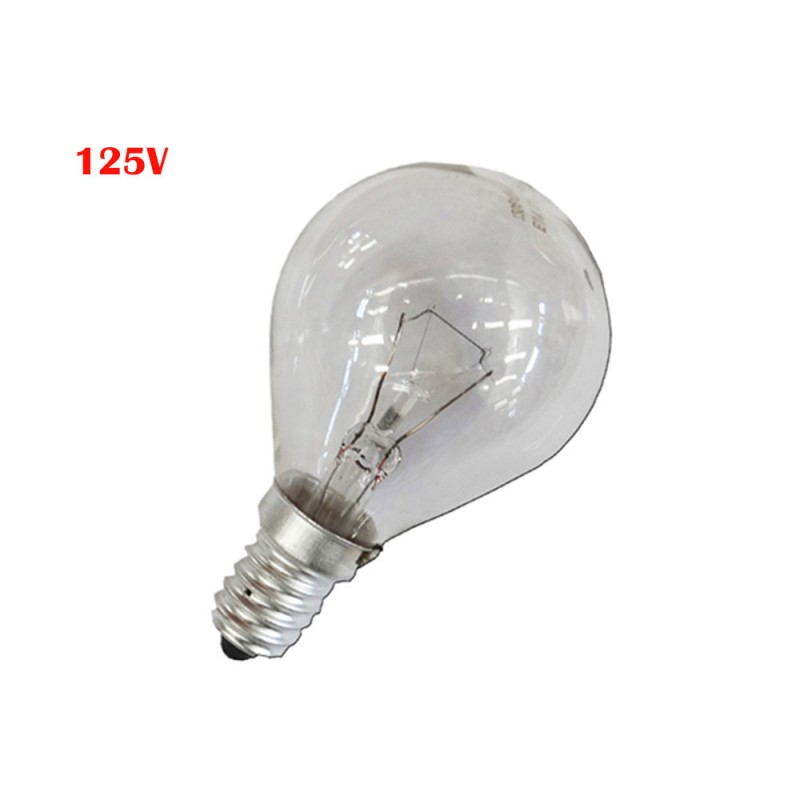 Bombilla esferica clara 60w e14 125v (solo uso industrial)