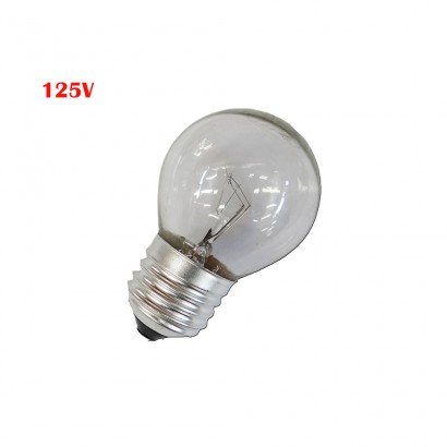 Bombeta esfèrica clara 40w e27 125v (només ús industrial) 