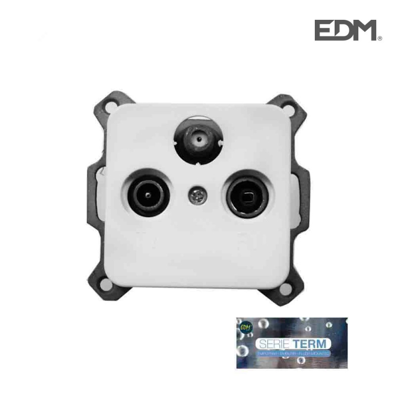Toma tv+fm+sat encastar "serie term" edm (bossa blíster) 