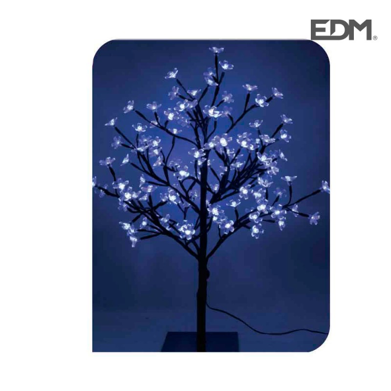 Arbol 3d sakura tronco recto 60cm 120 leds azul (interior) edm