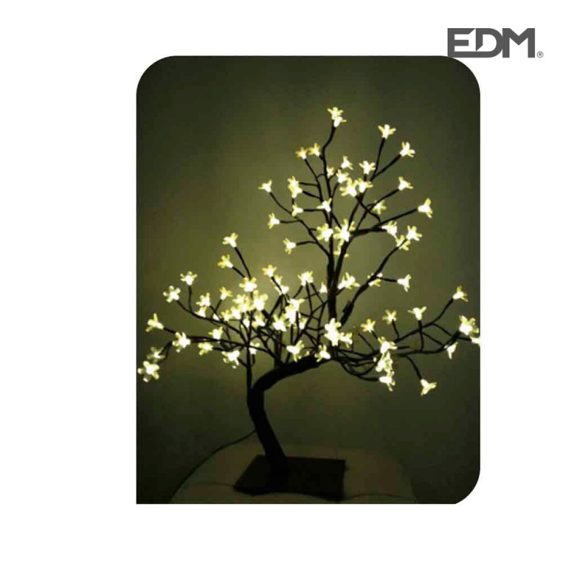 Arbol 3d sakura 60cm 120 leds blanco calido (interior) edm