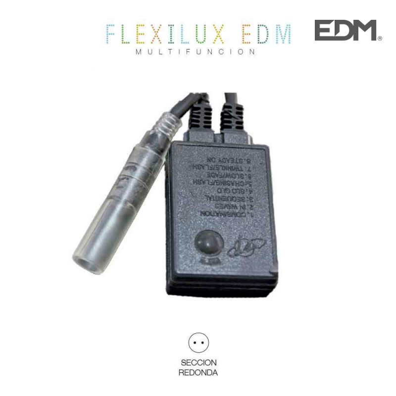 Programador tub flexilux 2 vies 10.5m (ip44 interior-exterior) edm 