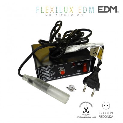 Programador tub flexilux 100m  2 vies (ip44 interior-exterior) edm 