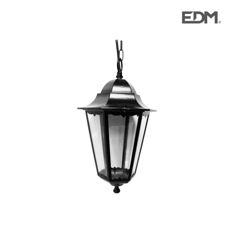 Fanal alumini sostre negre 41xø23cm  edm  
